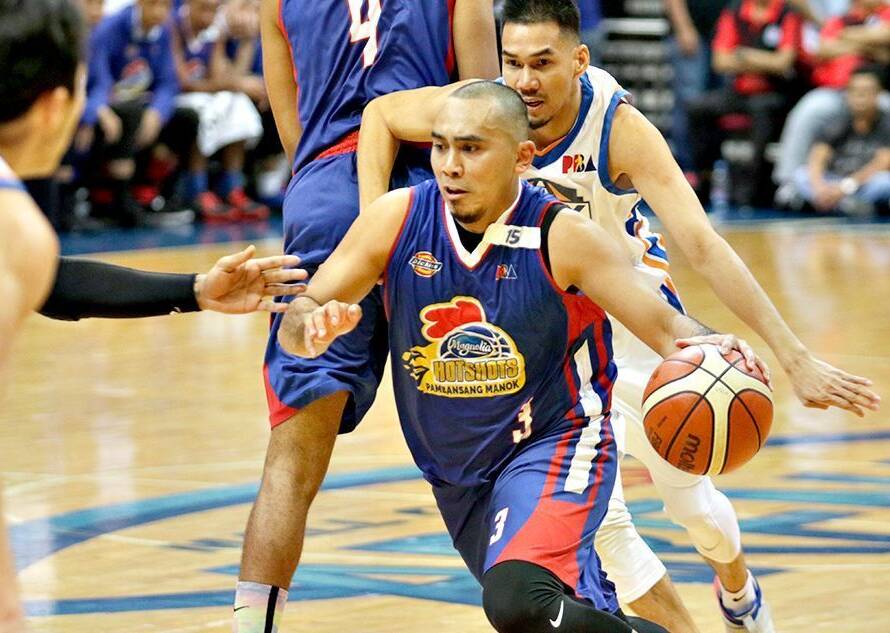 Veteran guard Paul Lee of the Magnolia Hotshots taking a four-pointer