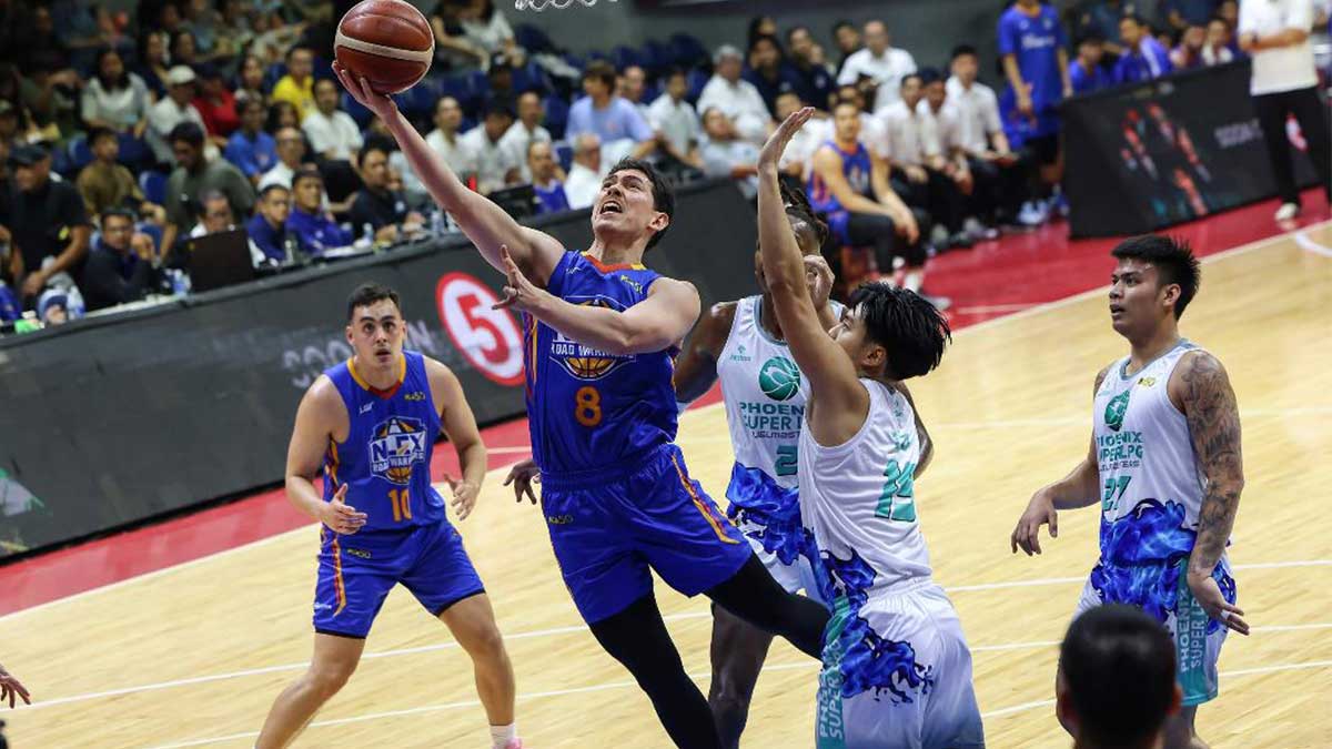 Robert Bolick driving to the basket for NLEX | GGSLOT | Sports & Games News Robert Bolick NLEX Road Warriors leading the offense in the 2026 PBA Commissioner's Cup.