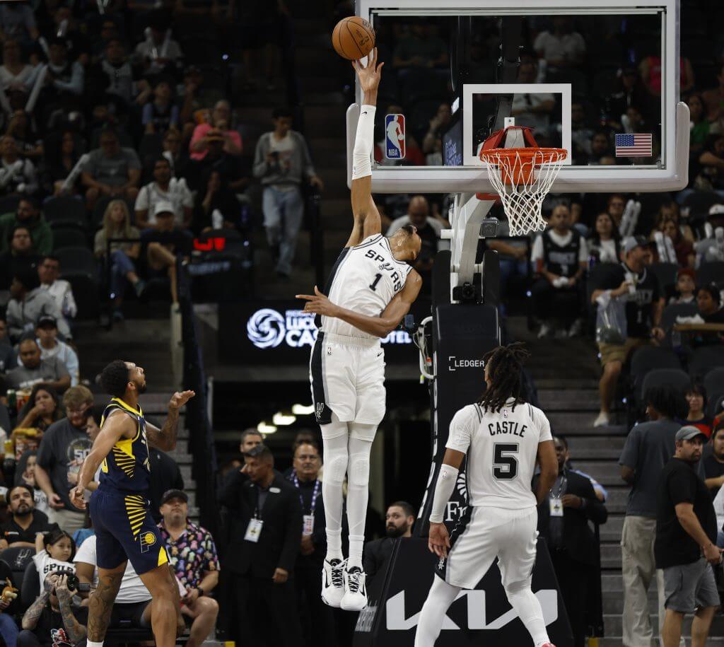 Victor Wembanyama | GGSLOT | Sports & Games News Victor Wembanyama making a game-winning block for the San Antonio Spurs during the NBA MVP 2026 race