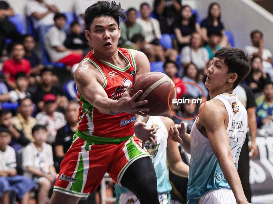 Kymani Ladi of Caloocan Batang Kankaloo dunking in an MPBL game against Negros at the Caloocan Sports Complex.