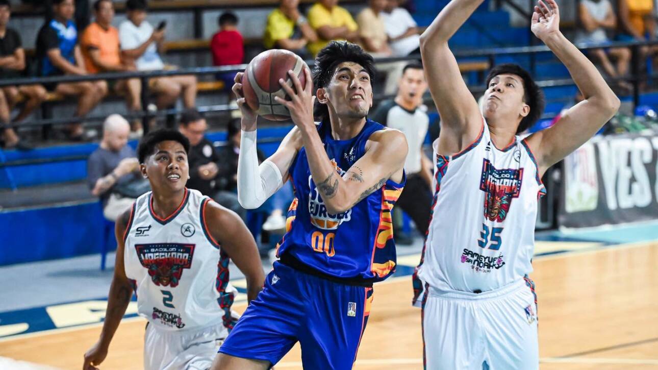 MPBL live today playoff action featuring basketball players in competitive game