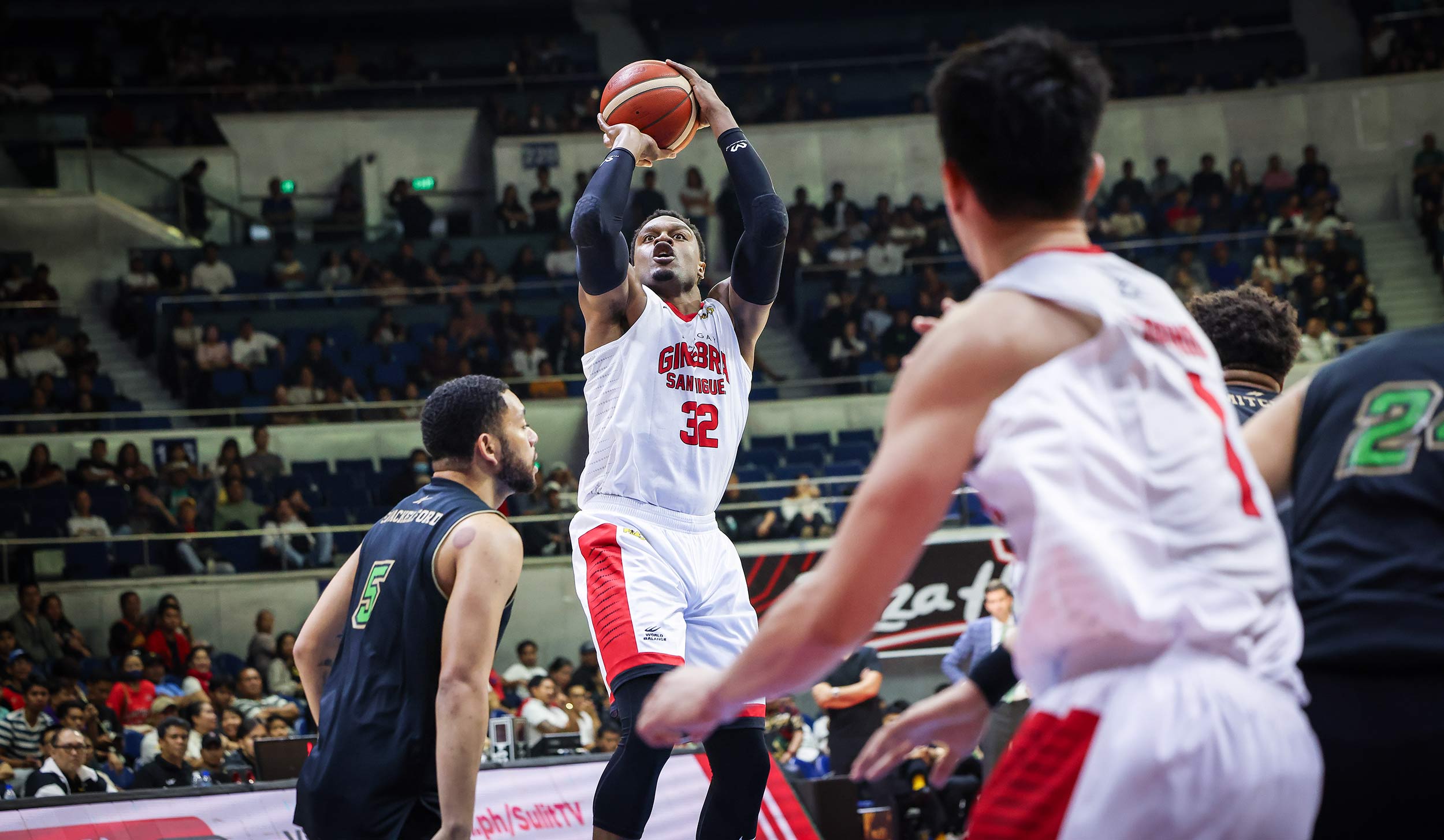 intense-pba-governors-cup-action | GGSLOT | Sports & Games News PBA player driving to the basket during a Governors Cup game.