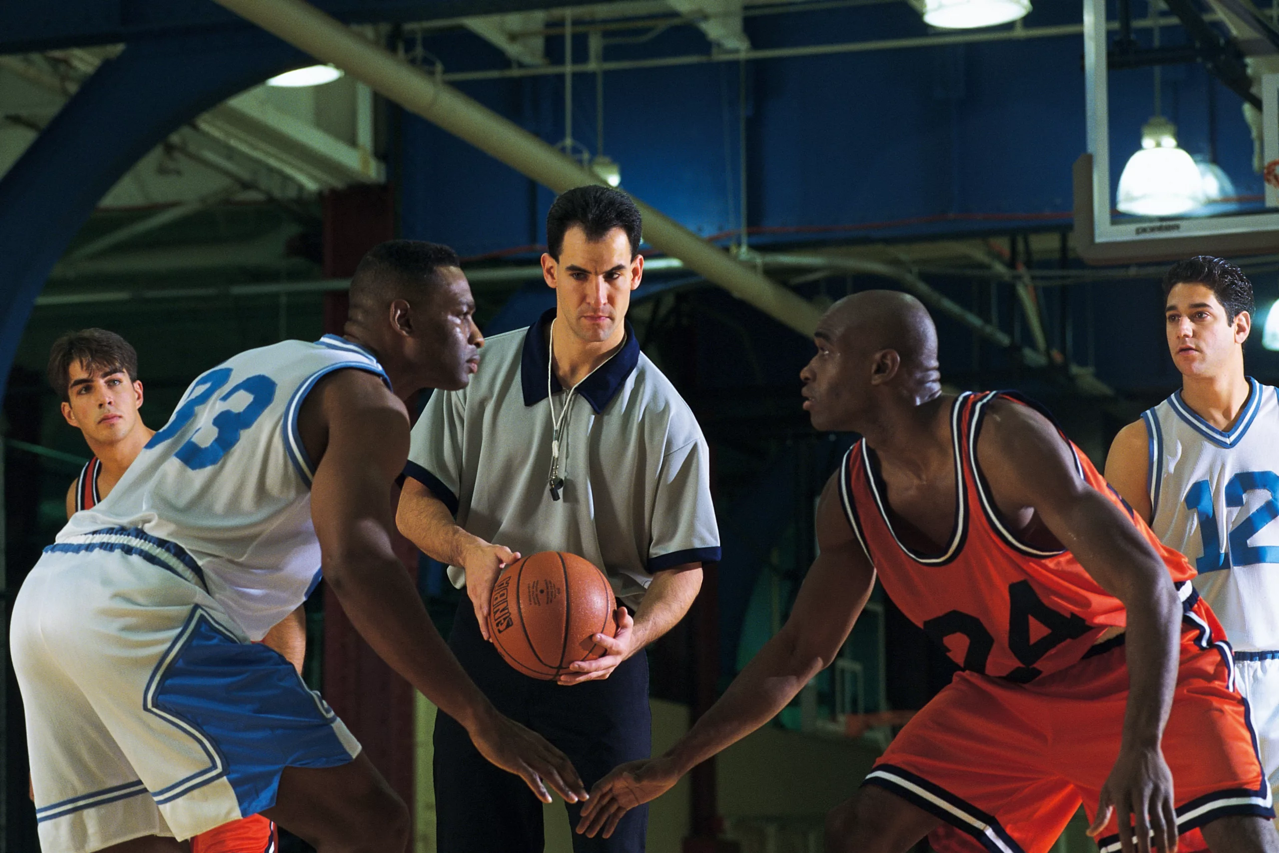 mpbl-basketball-game-ball | GGSLOT | Sports & Games News An official match basketball being held by an MPBL referee or player on the court before a game tip-off.