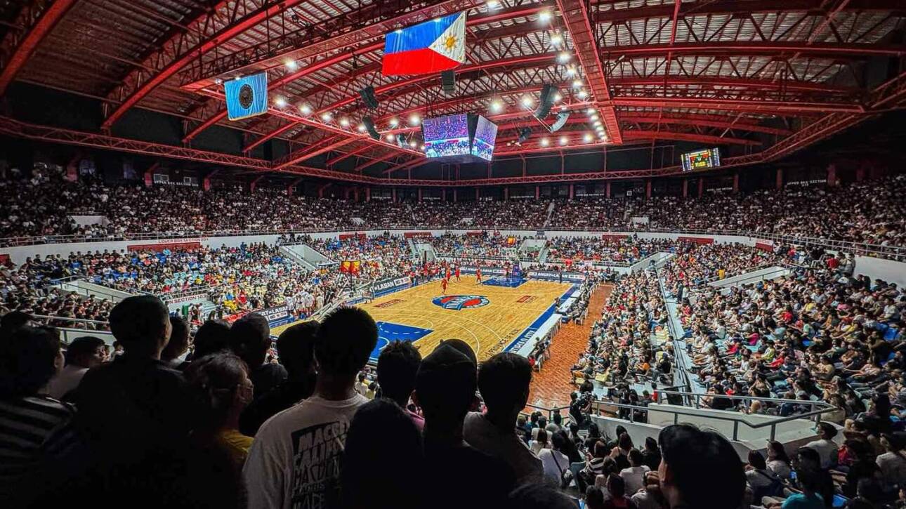A packed crowd at the Ynares Center during the PBA Governors' Cup opening night.