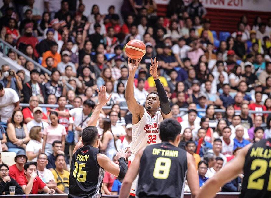 A packed Ynares Center crowd during a PBA Season 50 Governors' Cup basketball game night.